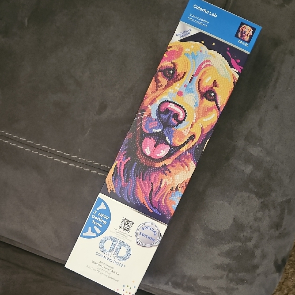 Diamond Dotz Colorful Lab Dog Kit